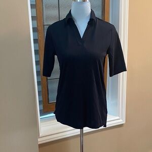 Lands' End Women's Black short sleeve Shirt